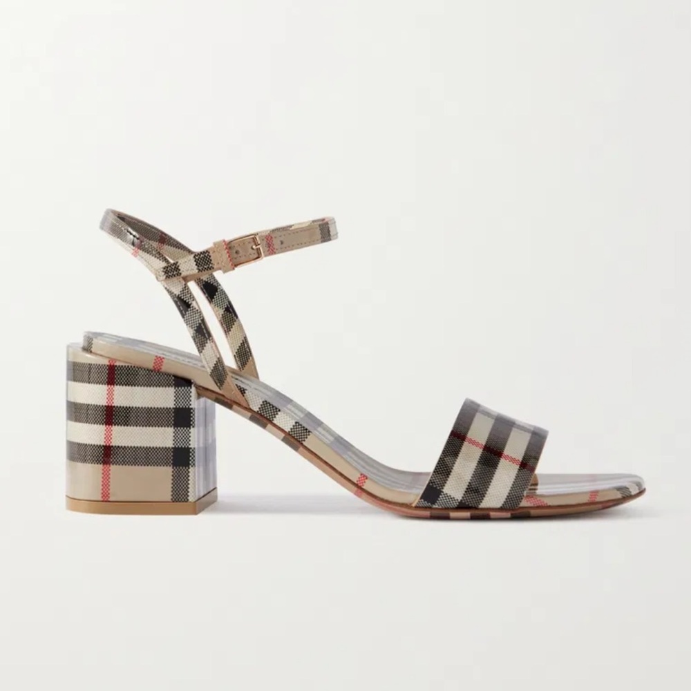 BURBERRY

Checked Leather Sandals‼️Just Sharing‼️